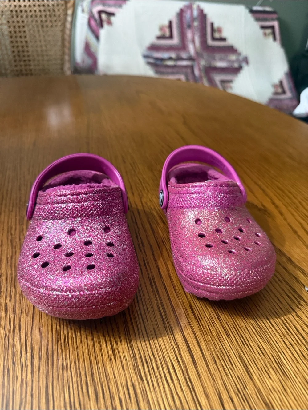 CROCS Classic Lined Glitter Clog Toddler